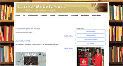 Desktop Screenshot of lettremodele.com